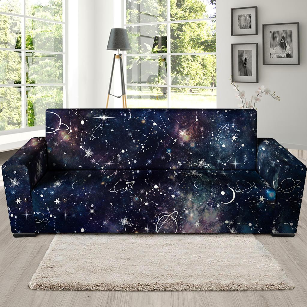 Star Constellation Galaxy Space Sofa Cover-grizzshop