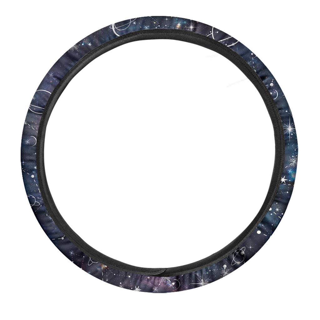 Star Constellation Galaxy Space Steering Wheel Cover-grizzshop