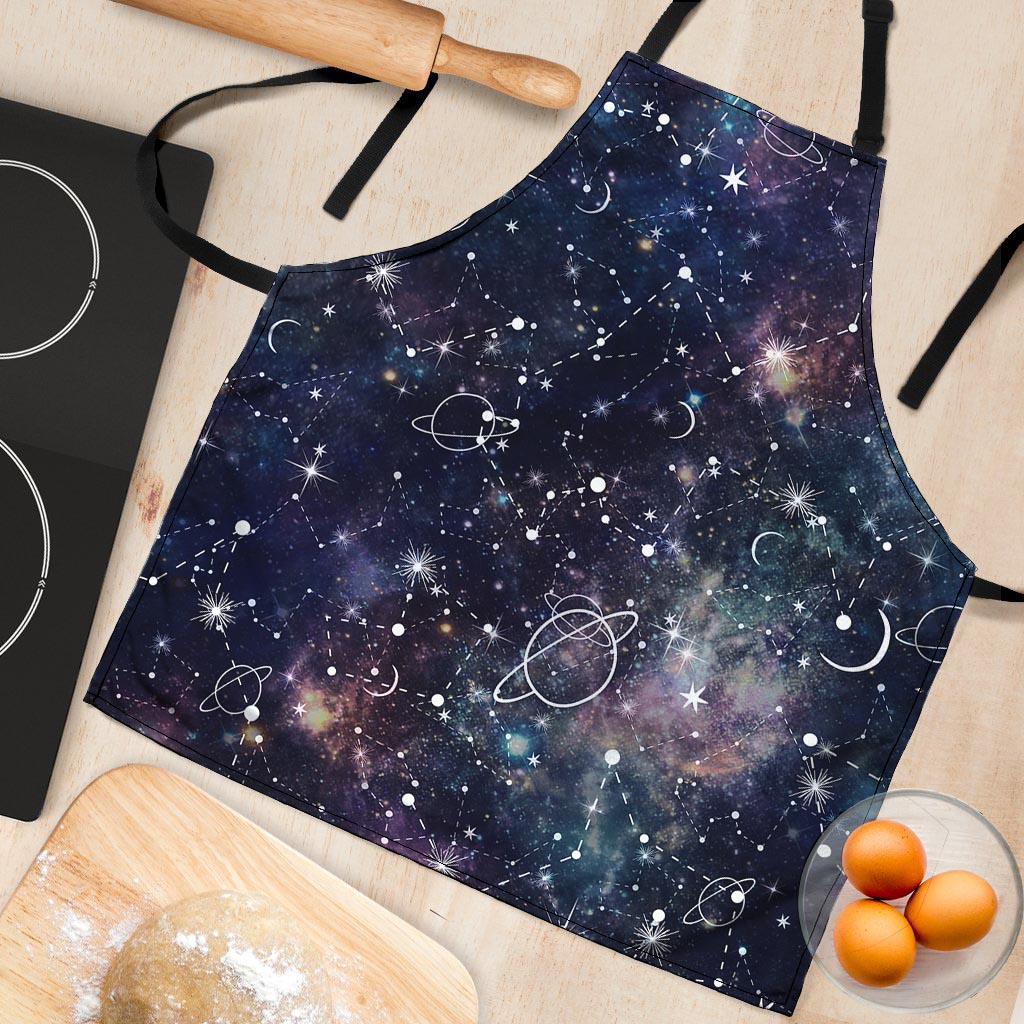 Star Constellation Galaxy Space Women's Apron-grizzshop