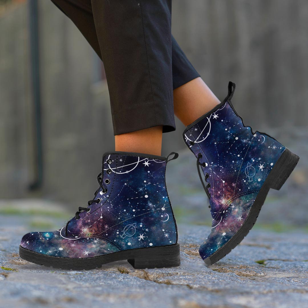 Star Constellation Galaxy Space Women's Boots-grizzshop