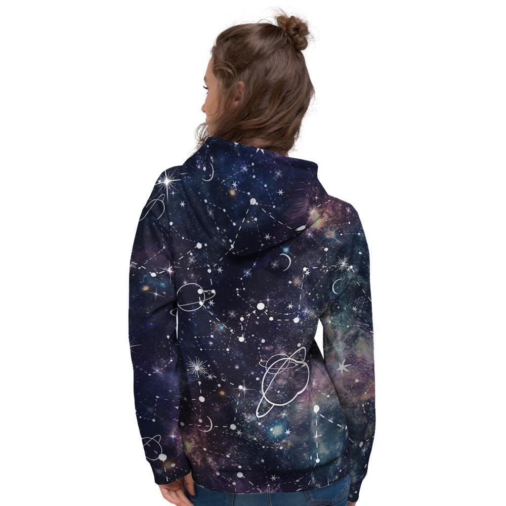 Star Constellation Galaxy Space Women's Hoodie-grizzshop