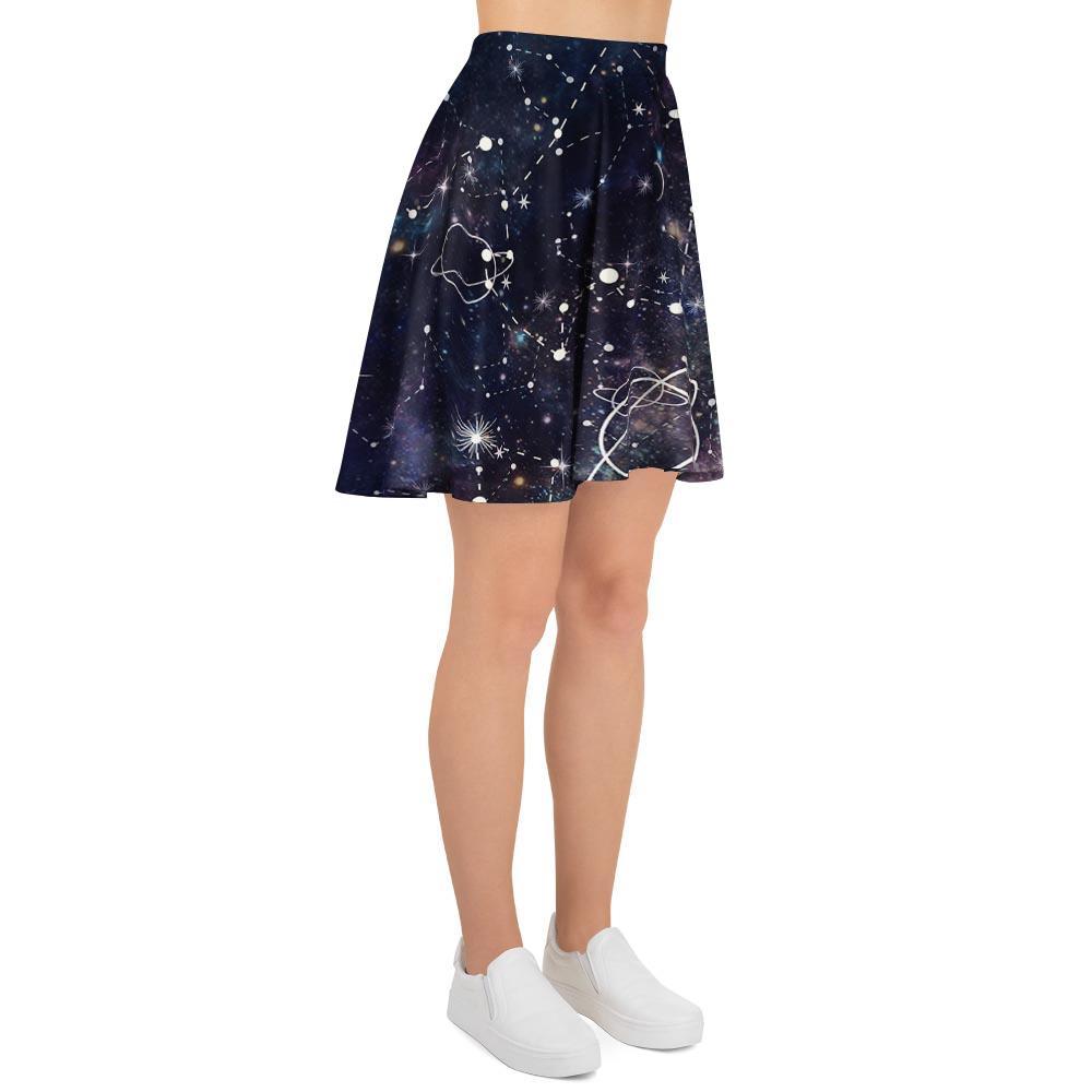Star Constellation Galaxy Space Women's Skirt-grizzshop