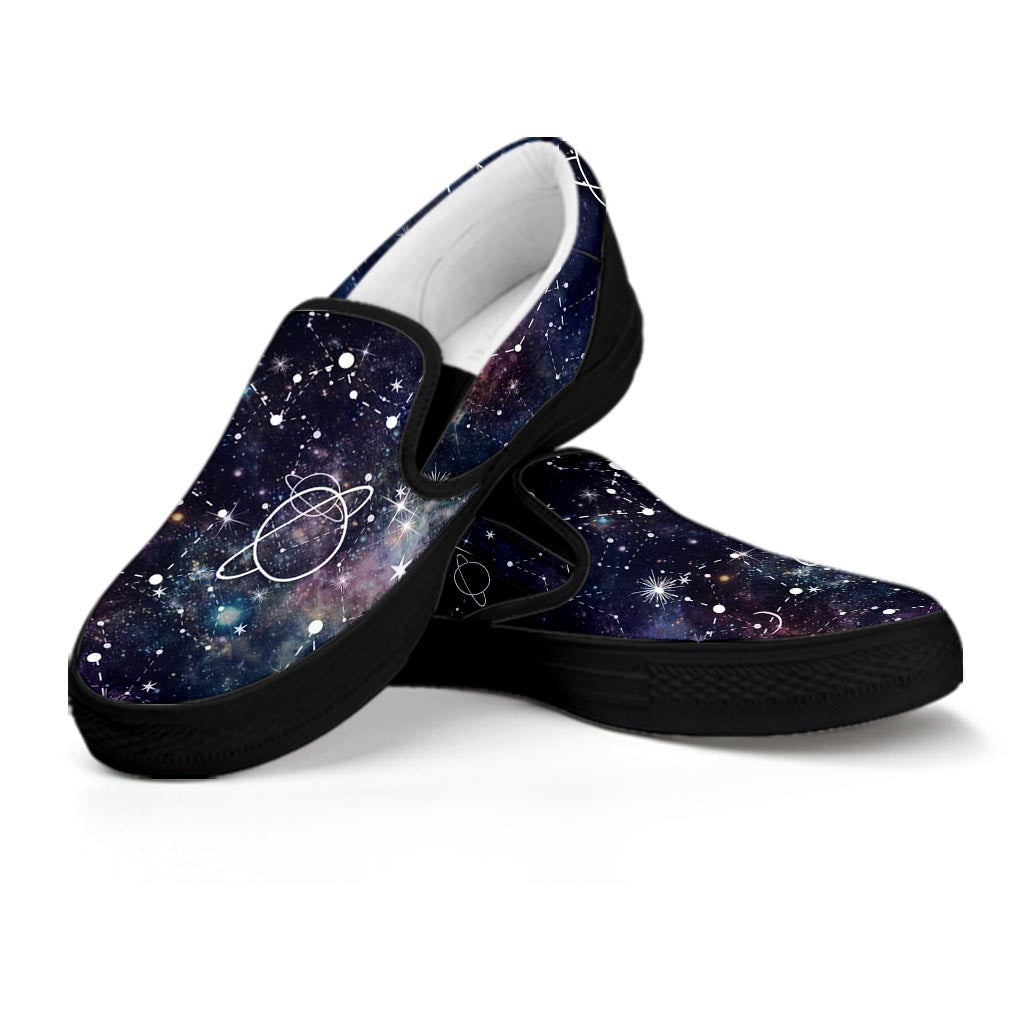 Star Constellation Galaxy Space Women's Slip On Sneakers-grizzshop