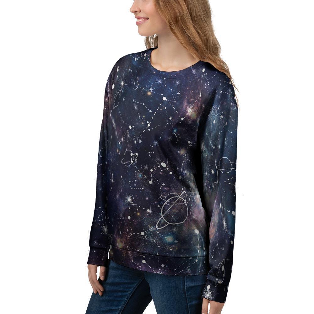 Star Constellation Galaxy Space Women's Sweatshirt-grizzshop