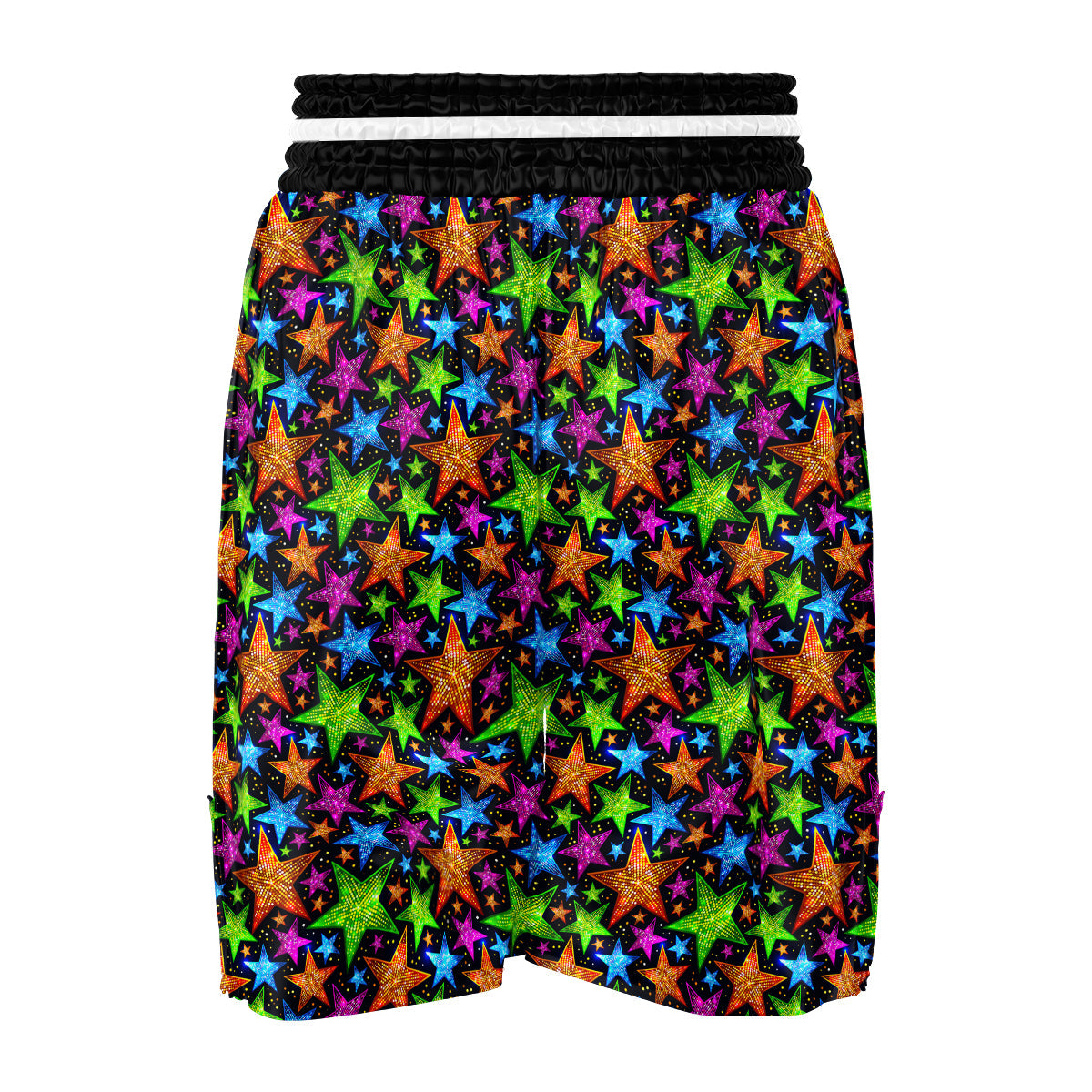 Star Disco Sparkles Print Pattern Boxing Shorts-grizzshop