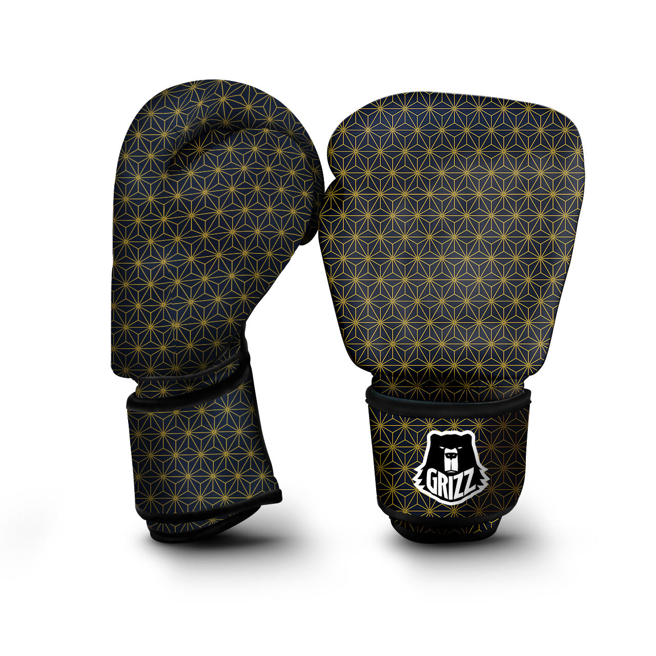 Star Geometric Print Pattern Boxing Gloves-grizzshop