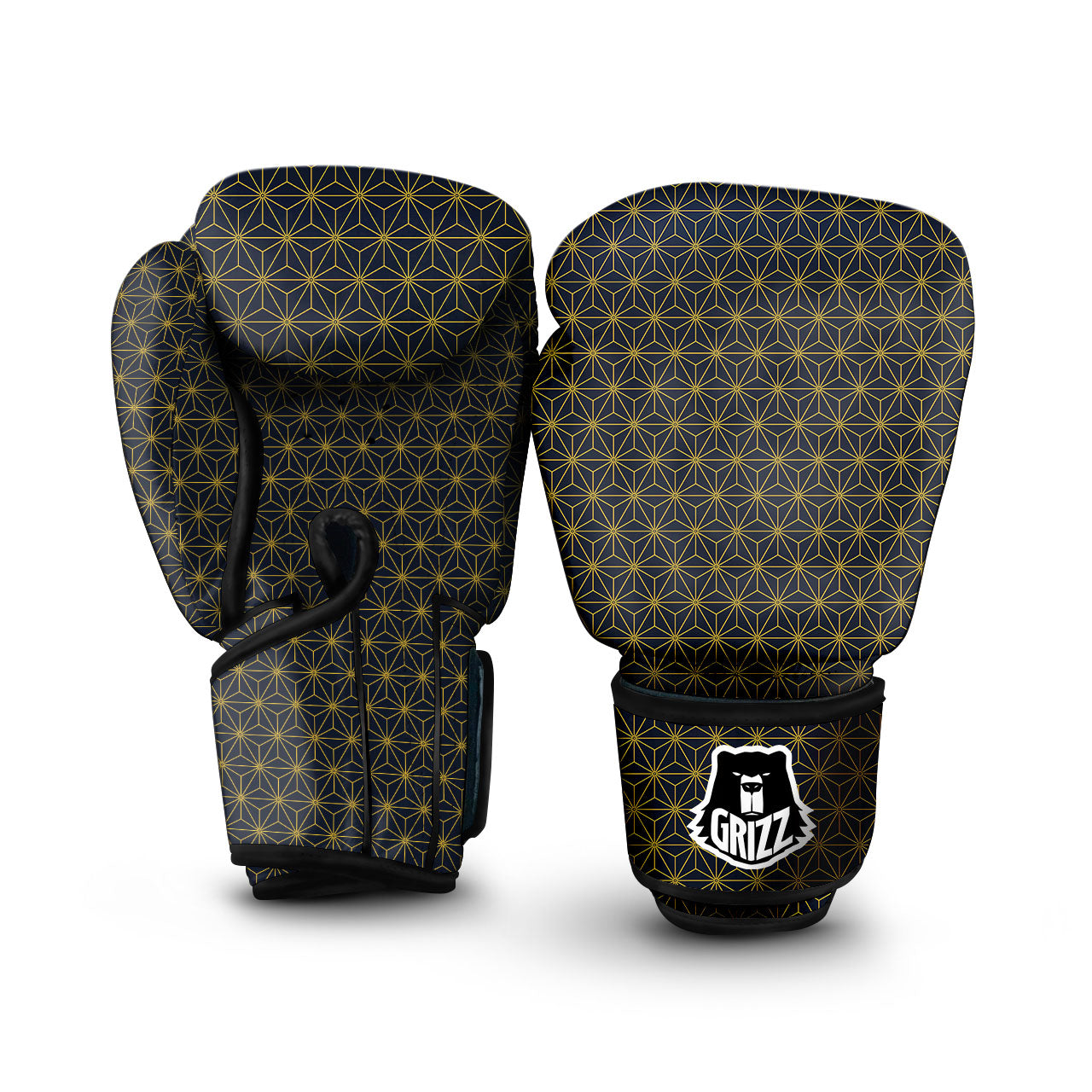 Star Geometric Print Pattern Boxing Gloves-grizzshop