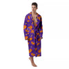 Star Halloween Print Pattern Men's Robe-grizzshop