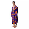 Star Halloween Print Pattern Men's Robe-grizzshop