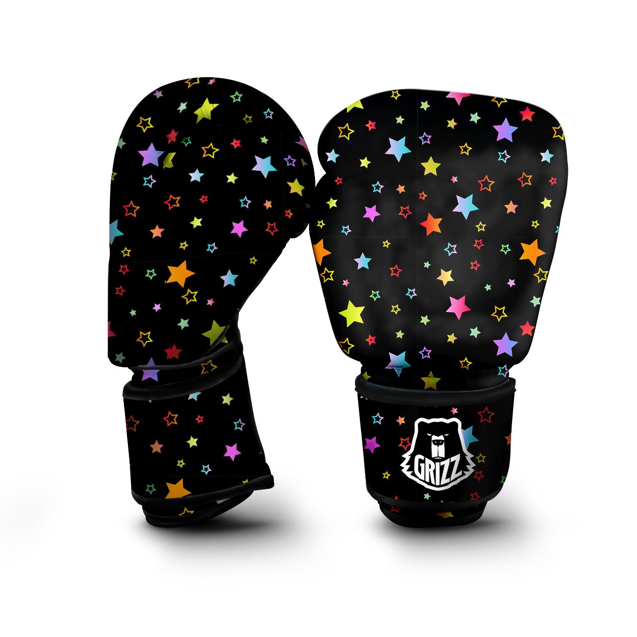 Star Lights Print Pattern Boxing Gloves-grizzshop