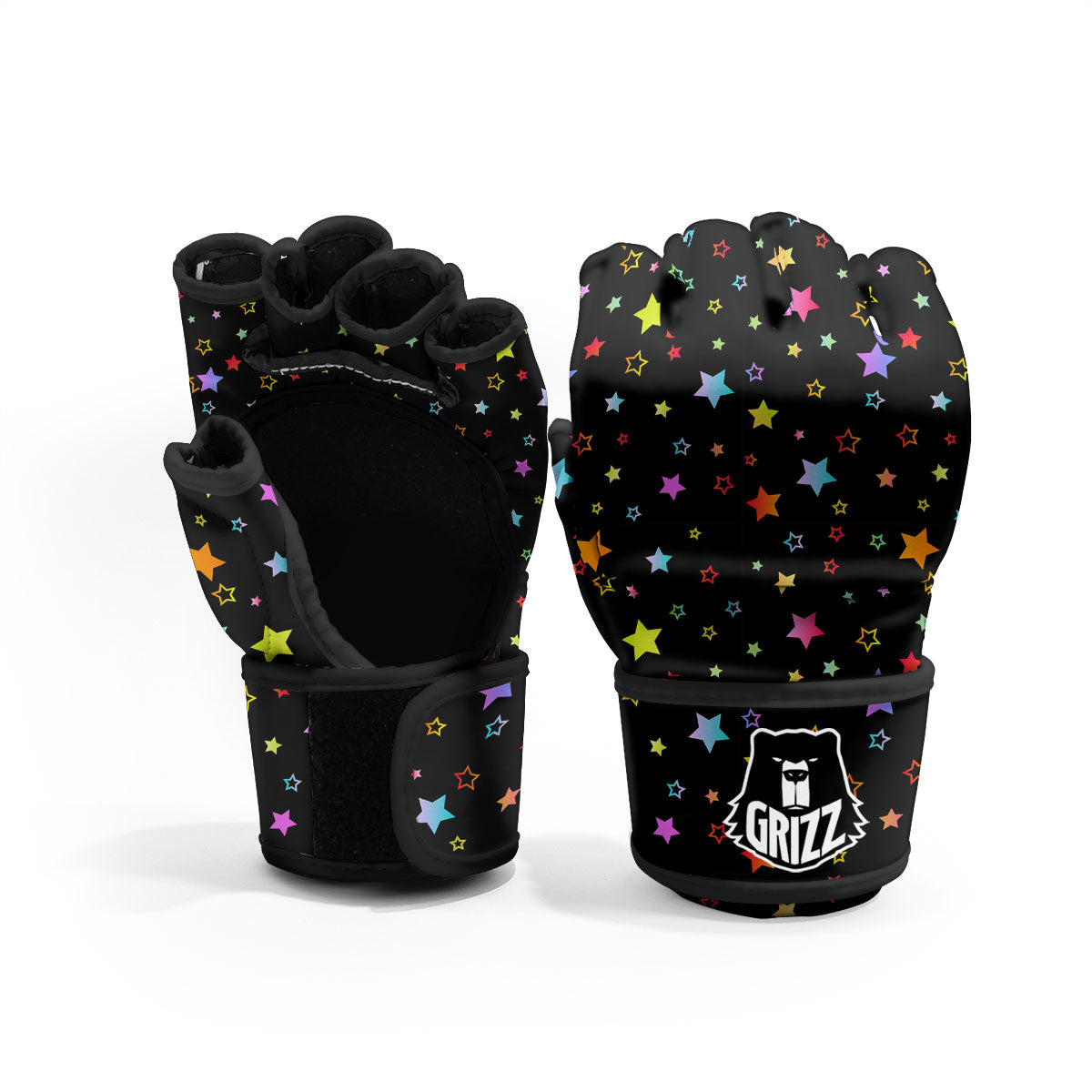 Star Lights Print Pattern MMA Gloves-grizzshop