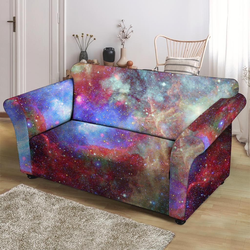 Star Nebula Galaxy Space Loveseat Cover-grizzshop