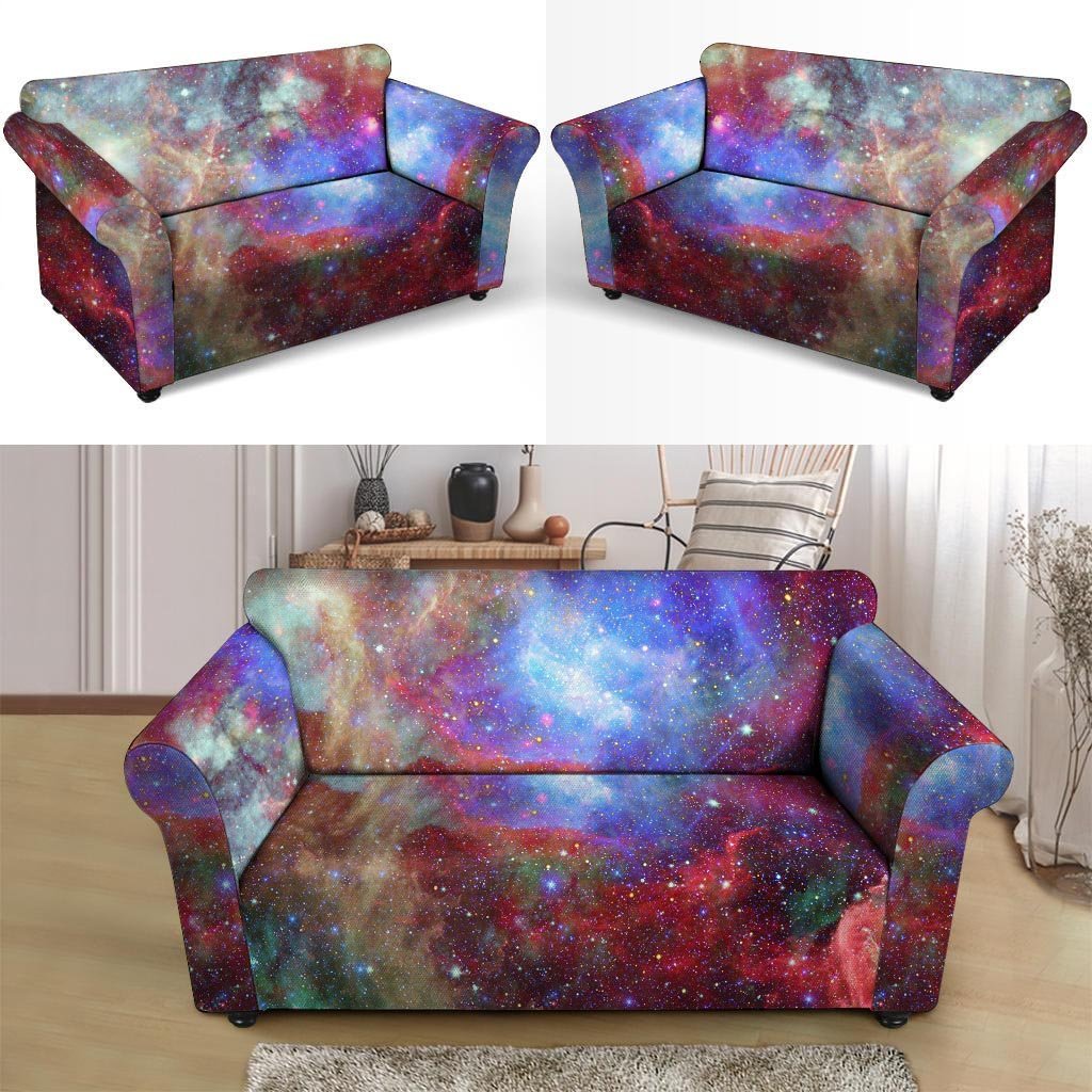 Star Nebula Galaxy Space Loveseat Cover-grizzshop