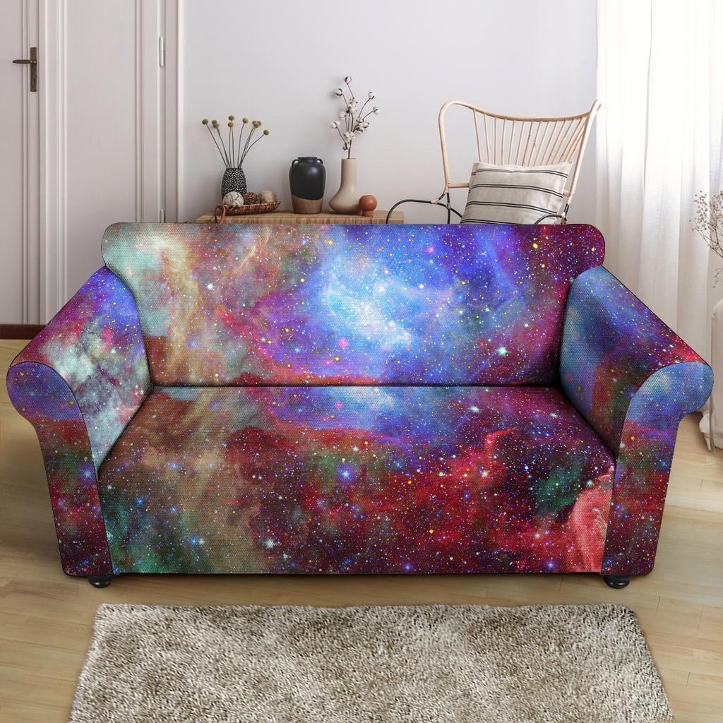 Star Nebula Galaxy Space Loveseat Cover-grizzshop