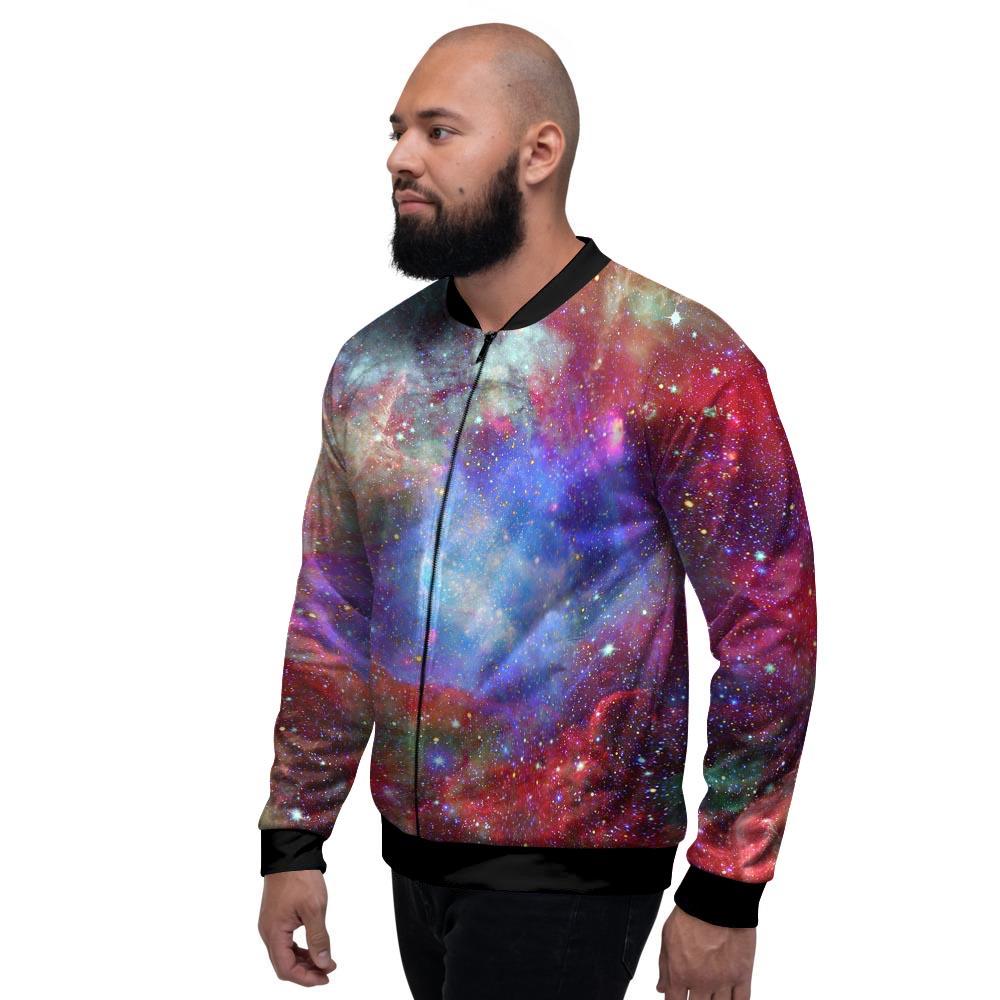 Star Nebula Galaxy Space Men's Bomber Jacket-grizzshop