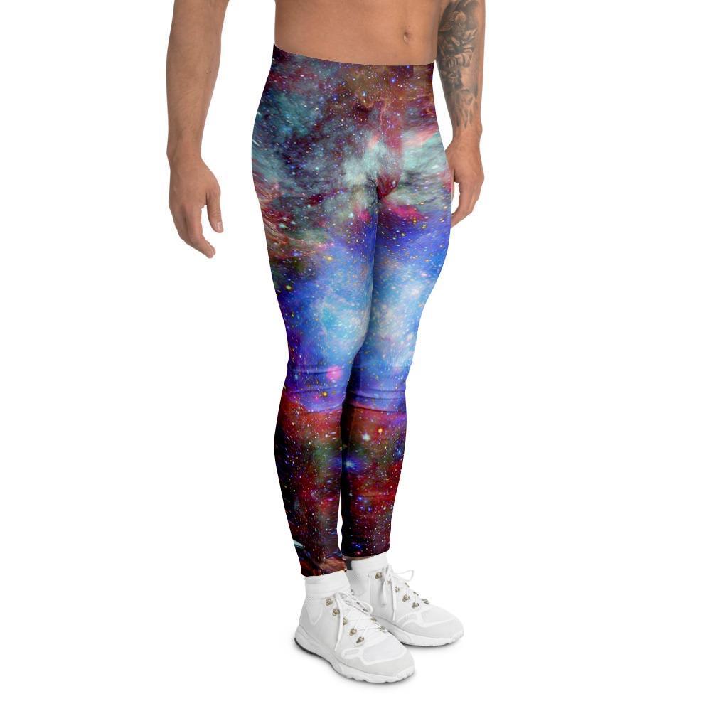 Star Nebula Galaxy Space Men's Leggings-grizzshop