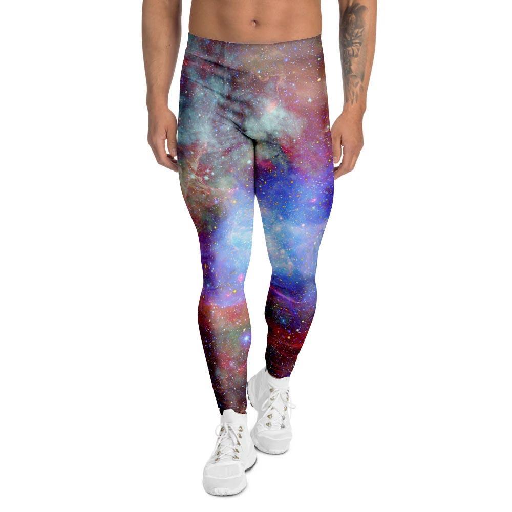 Star Nebula Galaxy Space Men's Leggings-grizzshop