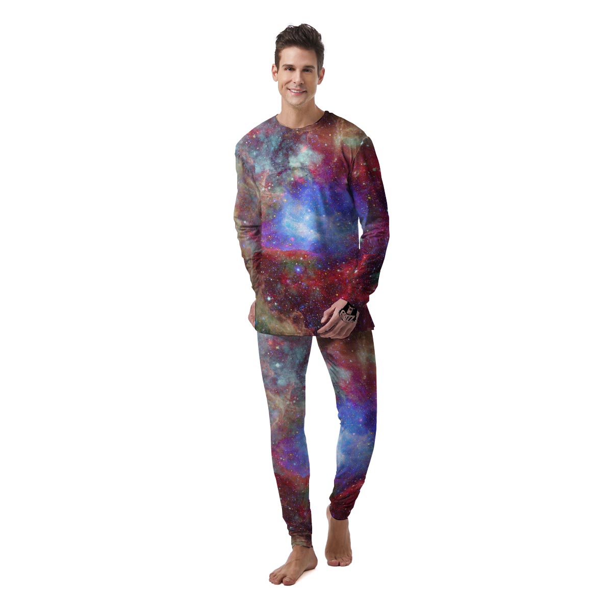 Star Nebula Galaxy Space Men's Pajamas-grizzshop