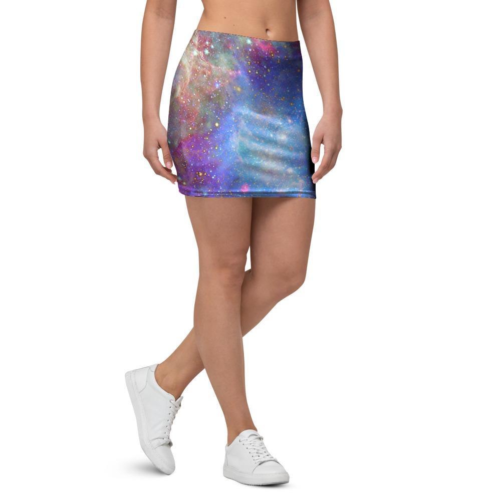 Star Nebula Galaxy Space Mini Skirt-grizzshop