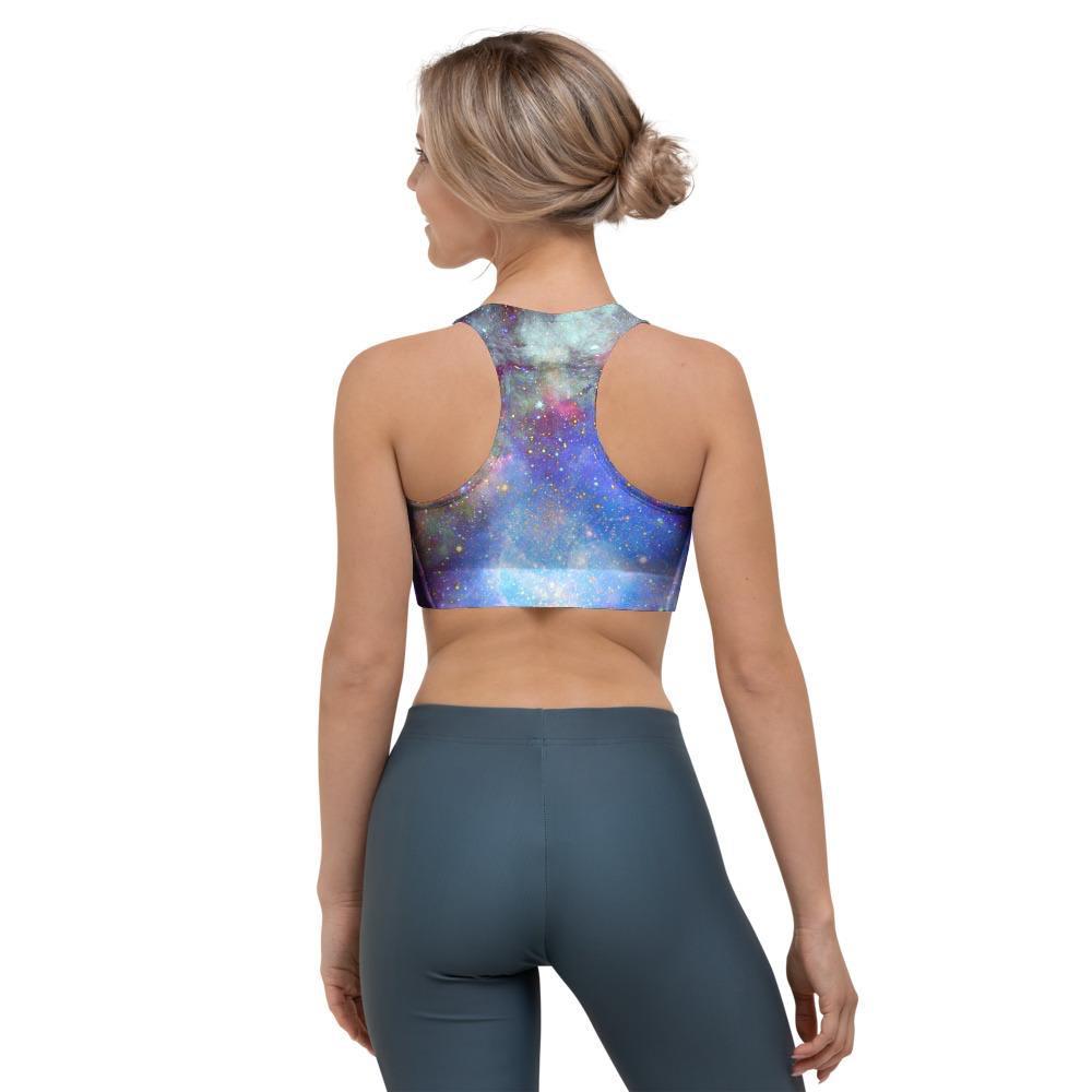 Star Nebula Galaxy Space Sports Bra-grizzshop