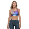 Star Nebula Galaxy Space Sports Bra-grizzshop