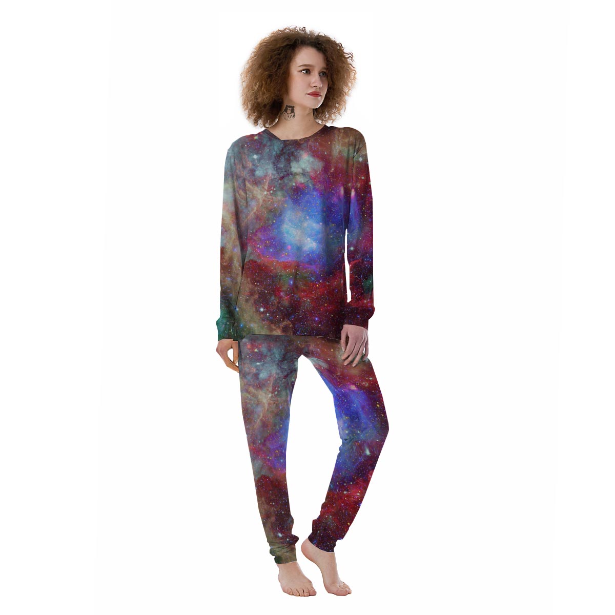 Star Nebula Galaxy Space Women's Pajamas-grizzshop