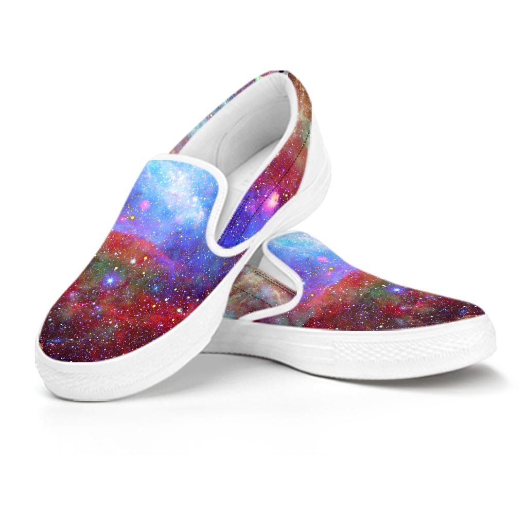 Star Nebula Galaxy Space Women's Slip On Sneakers-grizzshop