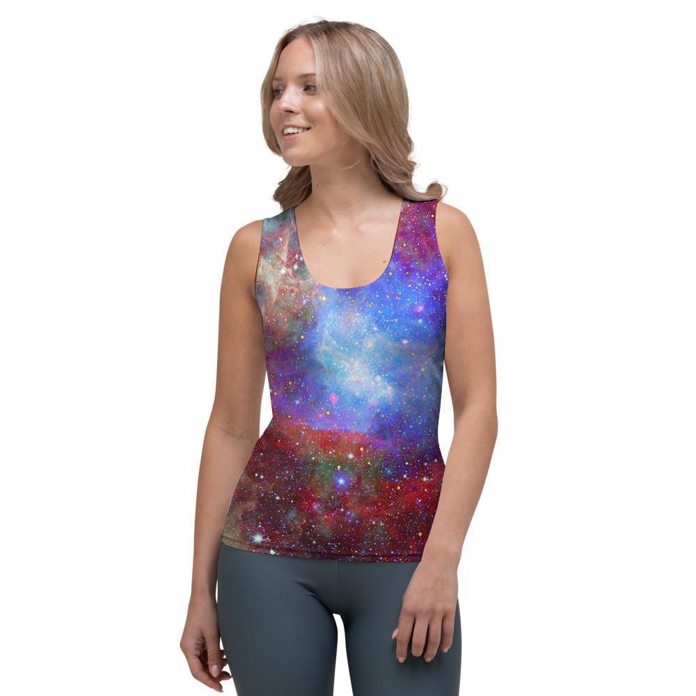 Star Nebula Galaxy Space Women's Tank Top-grizzshop