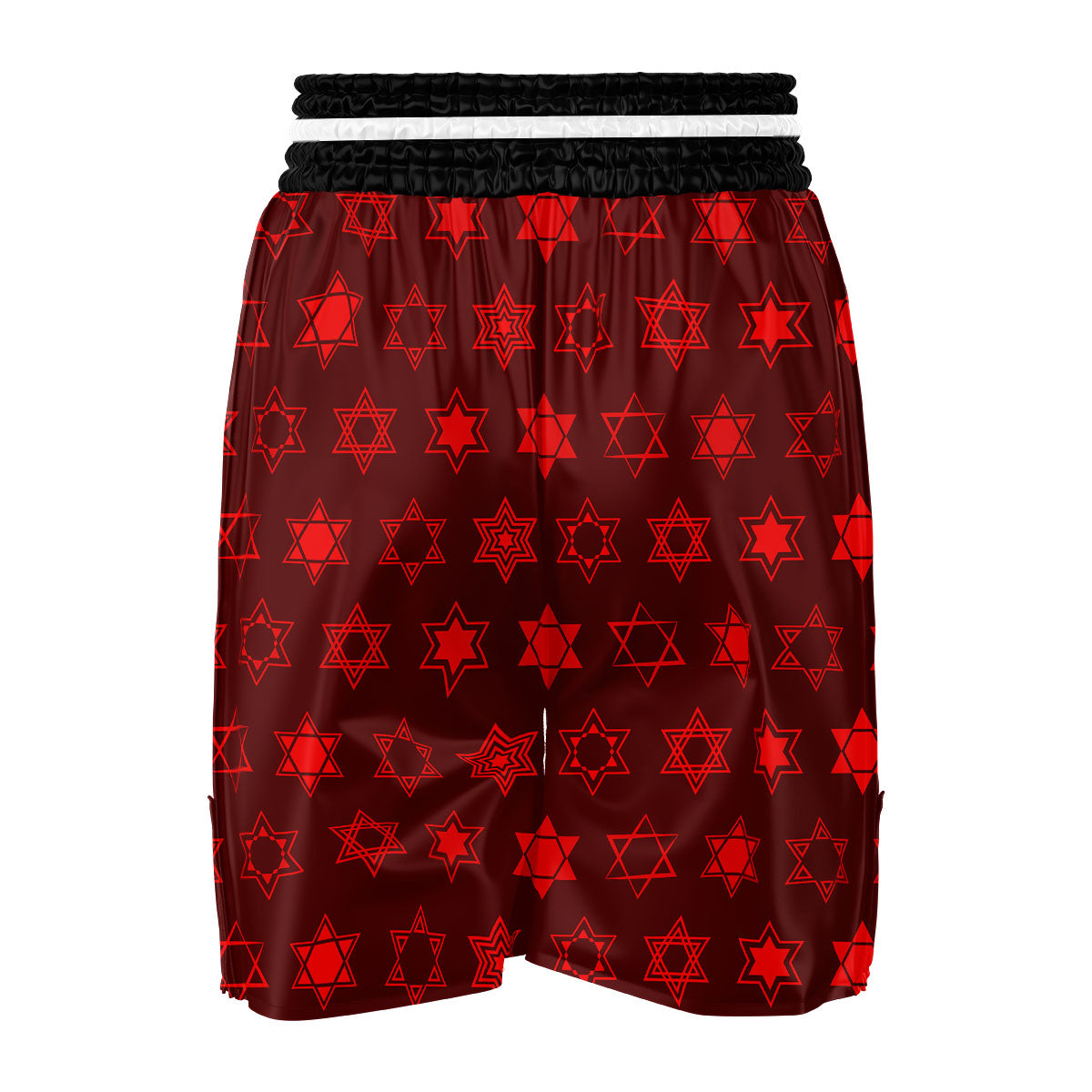 Star Of David Geometric Print Boxing Shorts-grizzshop