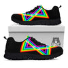 Star Of David Rainbow Print Black Sneaker-grizzshop