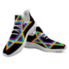 Star Of David Rainbow Print White Athletic Shoes-grizzshop