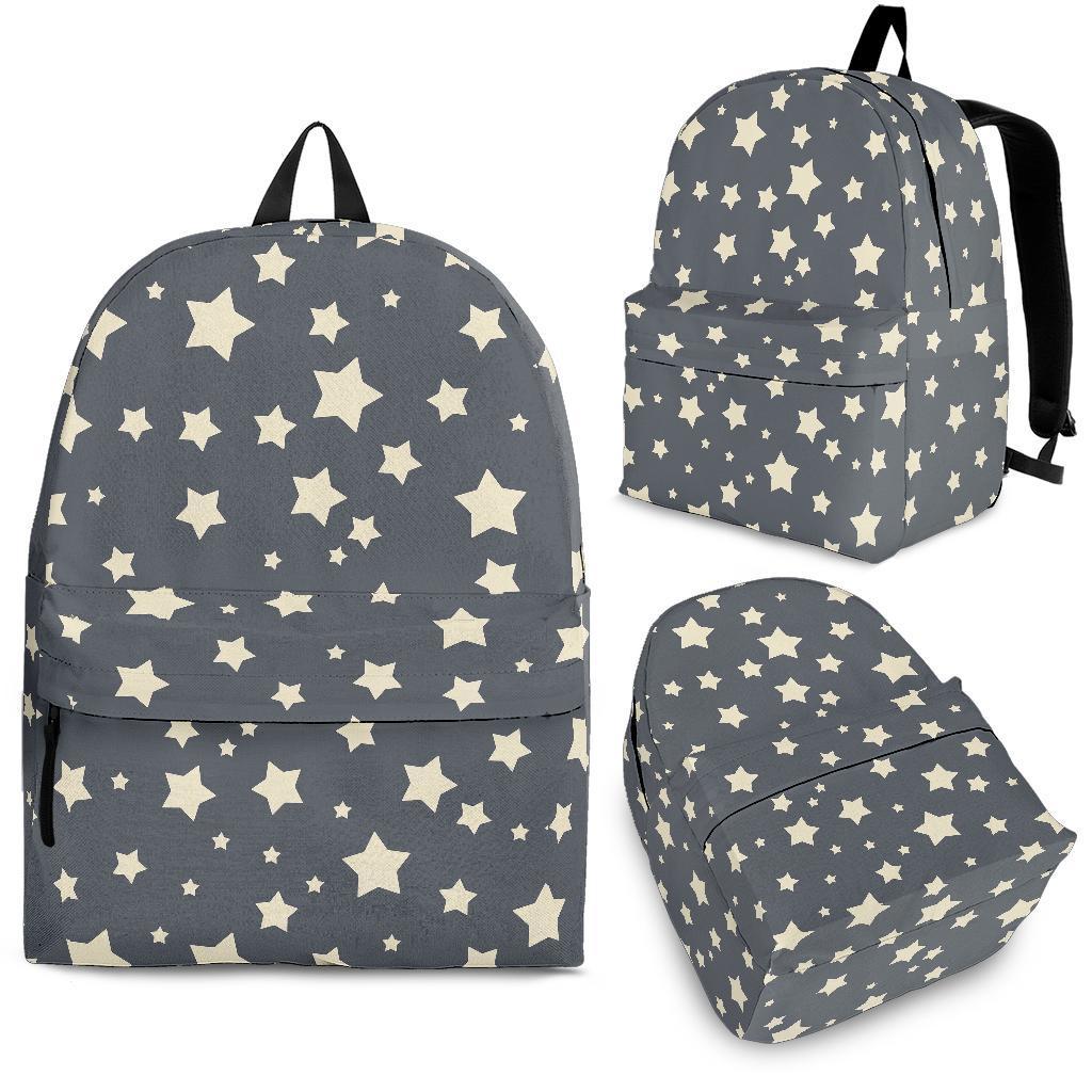 Star Pattern Print Backpack-grizzshop