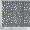 Star Pattern Print Bathroom Shower Curtain-grizzshop