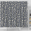 Star Pattern Print Bathroom Shower Curtain-grizzshop