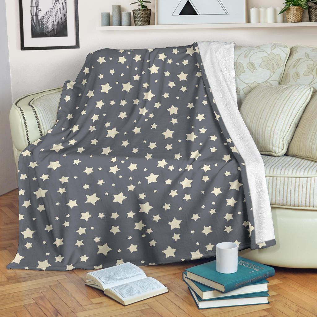 Star Pattern Print Blanket-grizzshop