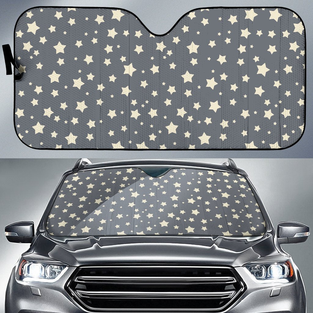 Star Pattern Print Car Sun Shade-grizzshop