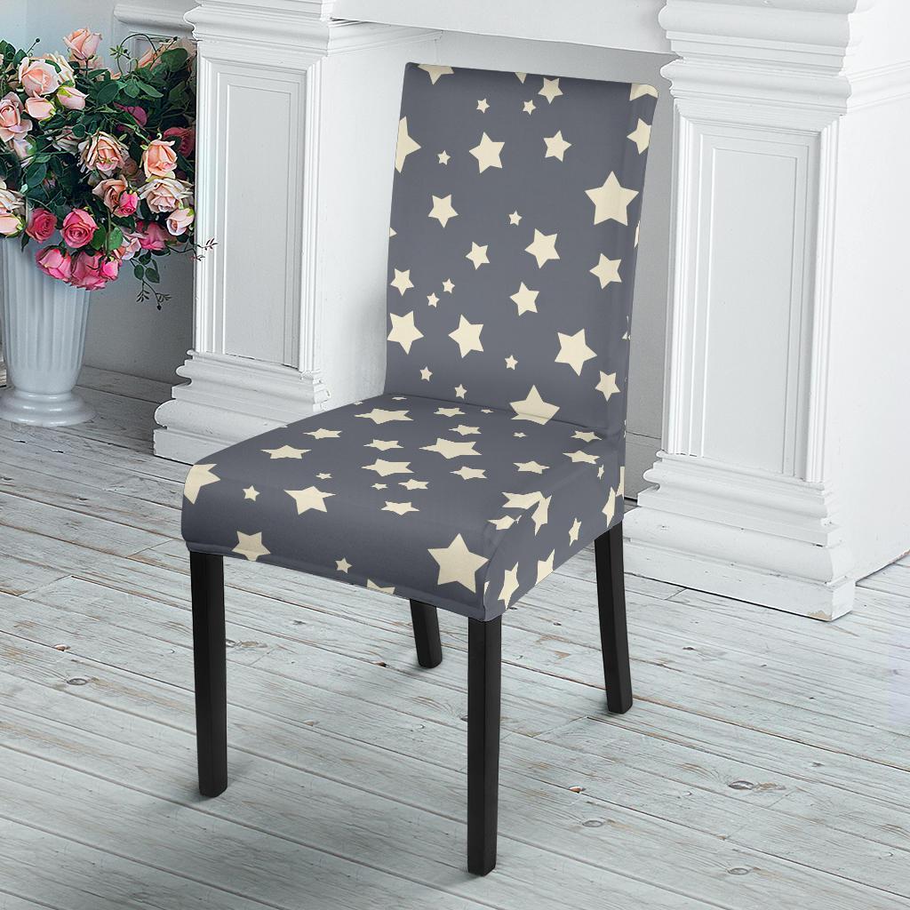 Star Pattern Print Chair Cover-grizzshop