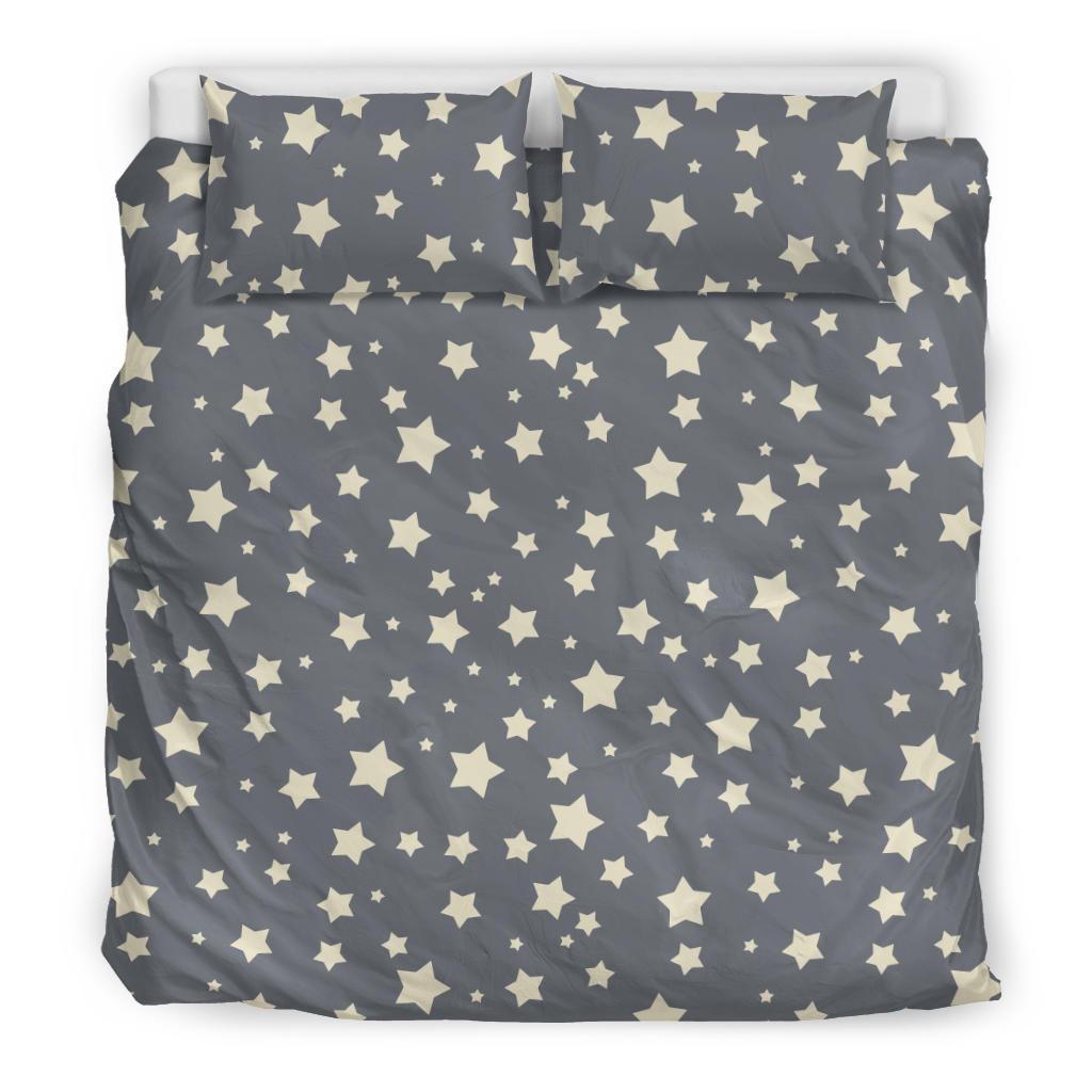 Star Pattern Print Duvet Cover Bedding Set-grizzshop