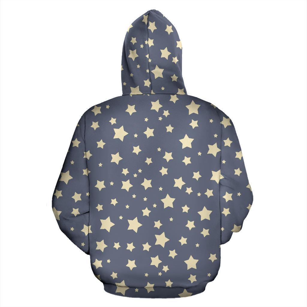 Star Pattern Print Men Women Pullover Hoodie-grizzshop