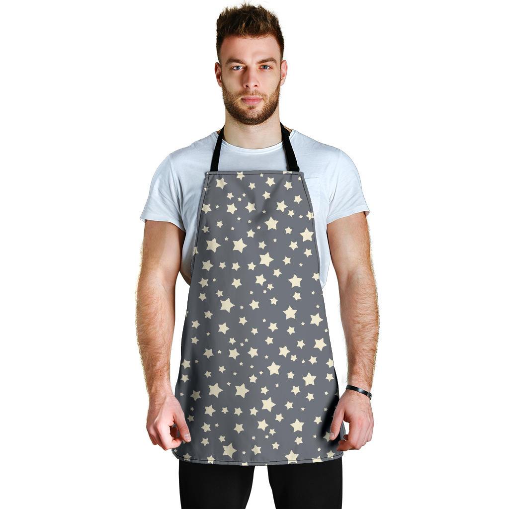 Star Pattern Print Men's Apron-grizzshop