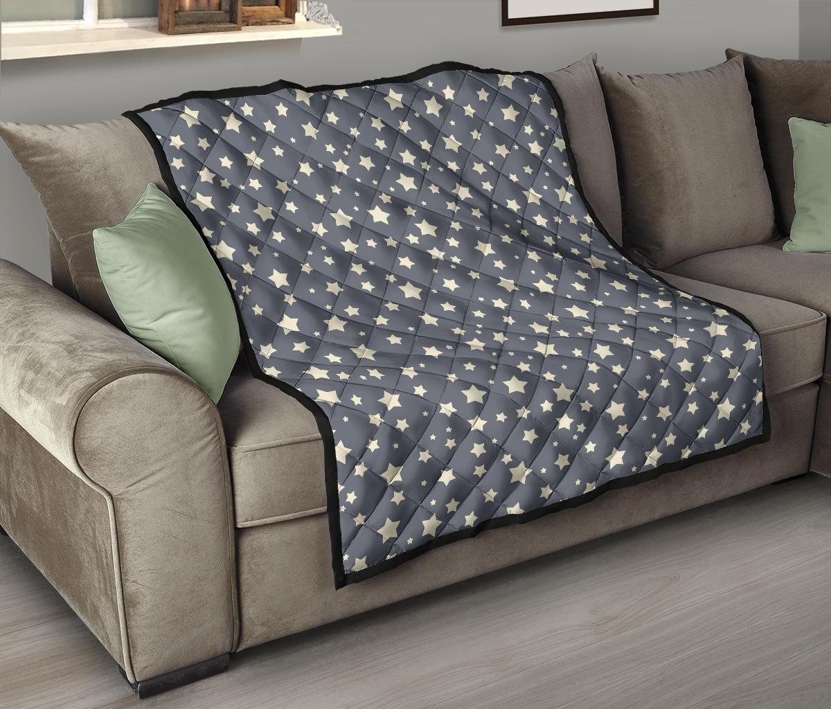 Star Pattern Print Quilt-grizzshop