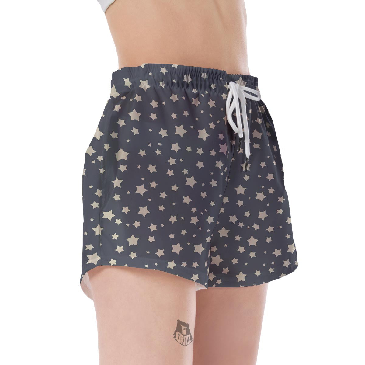 Star Pattern Print Women's Shorts-grizzshop