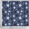 Star Print Pattern Bathroom Shower Curtain-grizzshop