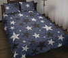 Star Print Pattern Bed Set Quilt-grizzshop