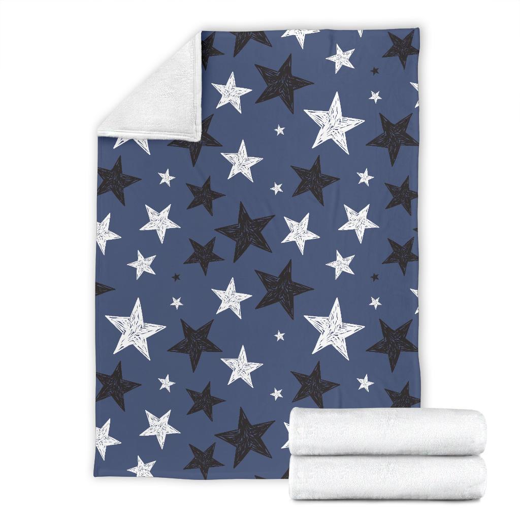 Star Print Pattern Blanket-grizzshop