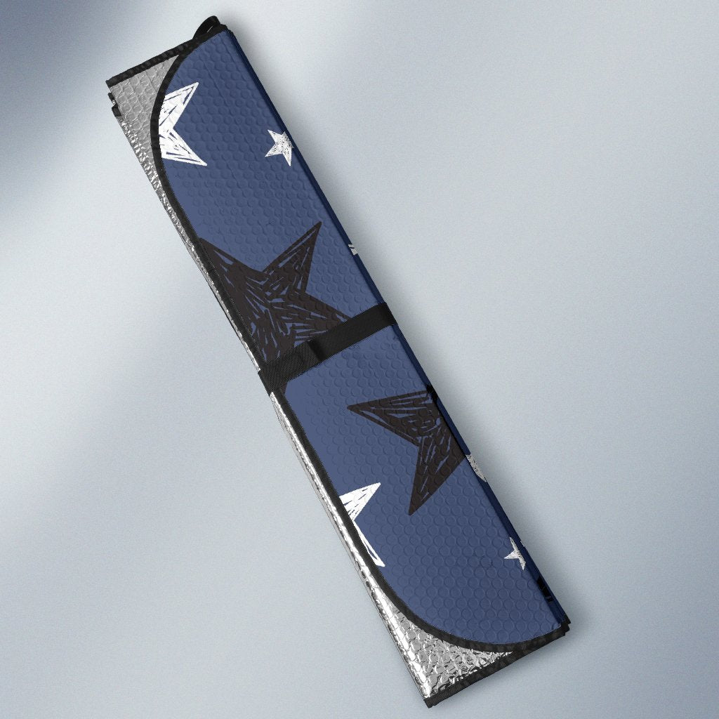Star Print Pattern Car Sun Shade-grizzshop