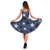 Star Print Pattern Dress-grizzshop