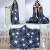 Star Print Pattern Hooded Blanket-grizzshop