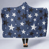 Star Print Pattern Hooded Blanket-grizzshop