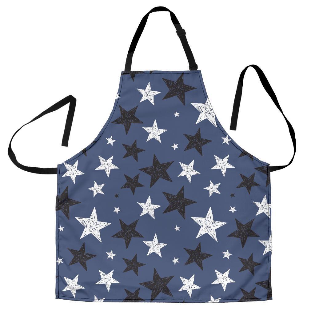 Star Print Pattern Men's Apron-grizzshop